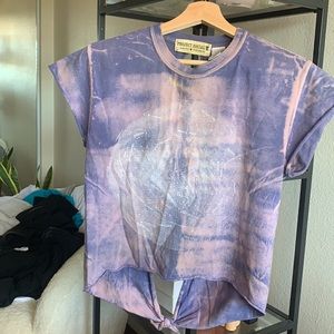 Vintage Tie back Crop Top